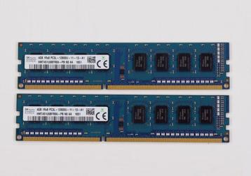 Mémoire 2x4Gb. PC3L 12800 DDR3