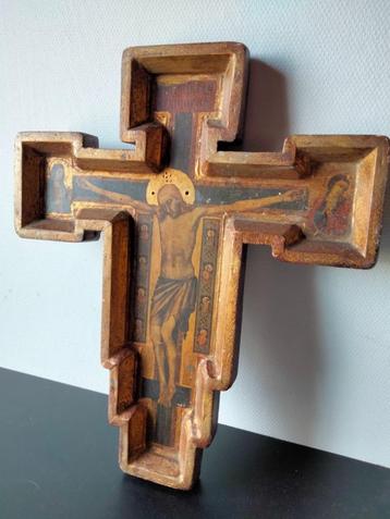 ikoon crucifix religie kunst brocante
