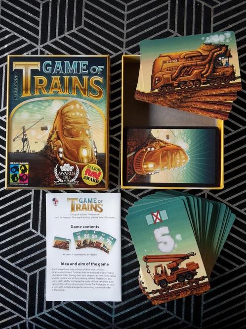 Nieuw kaartspel Game of Trains, 2-4 sp., + 1 gratis promo, Hobby & Loisirs créatifs, Jeux de société | Jeux de cartes, Neuf, Enlèvement ou Envoi