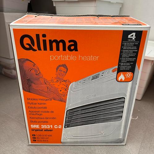 Qlima portable heater SRE 3531 C2 zilver, Huis en Inrichting, Kachels, Zo goed als nieuw, Vrijstaand, Petroleumkachel, Overige brandstoffen