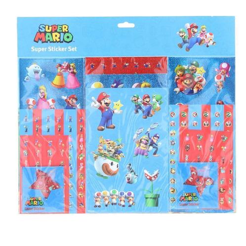 Super Mario Sticker Set / Beloningsstickers > 500 stuks!, Kinderen en Baby's, Speelgoed | Educatief en Creatief, Nieuw, Knutselen