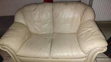 GRATIS leren 2-zits zetel