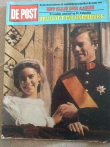 tijdschrift De Post - bruiloft in Luxemburg - 1981