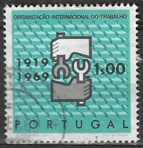 Portugal 1969 - Yvert 1057 - Arbeidsorganisatie (ST), Timbres & Monnaies, Timbres | Europe | Autre, Affranchi, Portugal, Envoi
