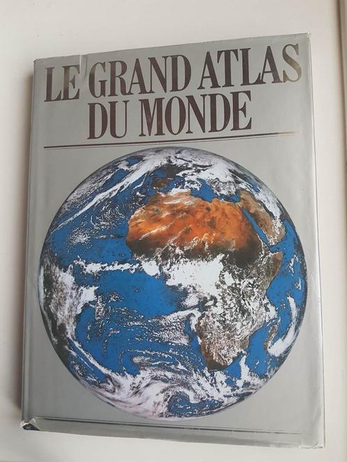 Le Grand Atlas du Monde géographie cartes textes, Boeken, Atlassen en Landkaarten, Gelezen, Landkaart, Wereld, Ophalen of Verzenden