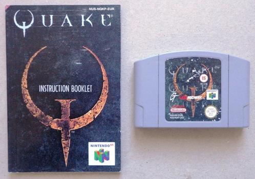 Quake voor de Nintendo 64 + boekje, Games en Spelcomputers, Games | Nintendo 64, Gebruikt, Ophalen of Verzenden