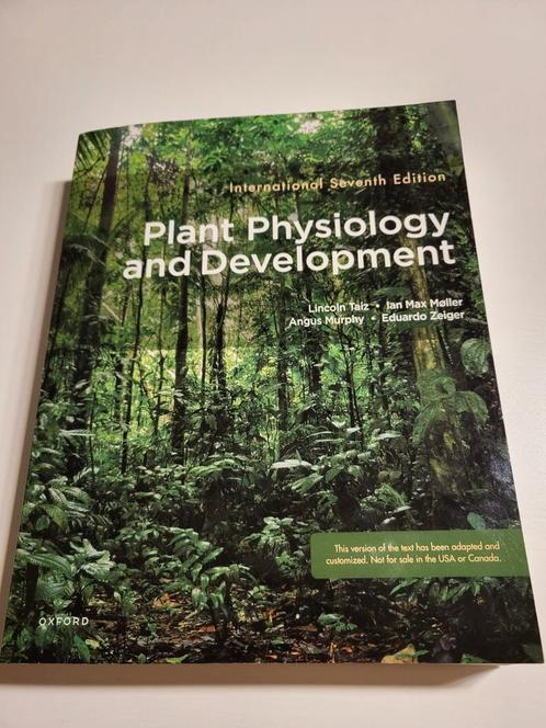 Plant Physiology and Development, Livres, Livres scolaires, Comme neuf, Biologie, Autres niveaux, Enlèvement