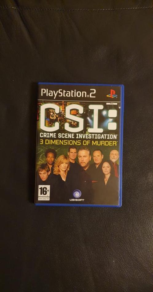 Csi: 3 Dimensions Of Murder Pal Playstation 2, Consoles de jeu & Jeux vidéo, Jeux | Sony PlayStation 2, Utilisé, Stratégie et Construction