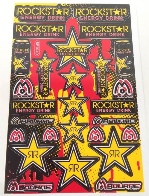 Rockstar Bourne stickervel #3, Collections, Autocollants, Neuf, Envoi