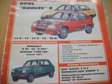 revue technique opel kadett E essence de 1984-1985