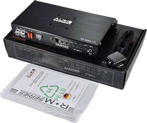 Audio System M-850.1D Monoblok versterker 850W RMS M Serie, Auto diversen, Autospeakers, Nieuw, Ophalen of Verzenden