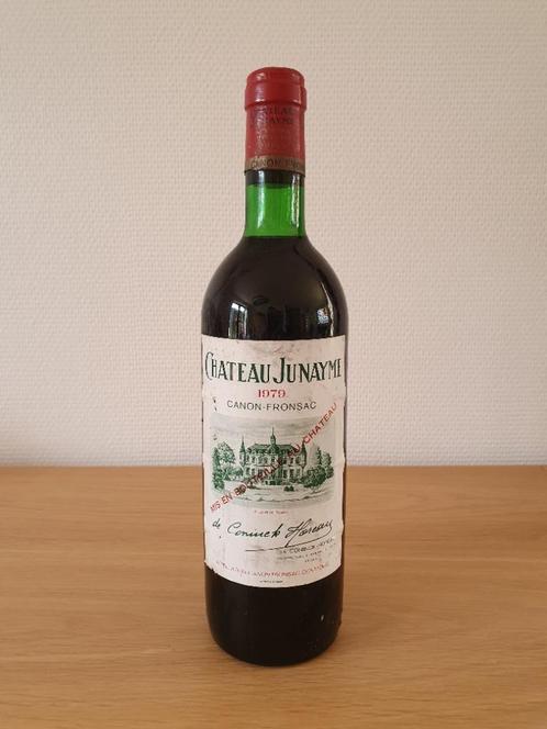 CHATEAU JUNAYME - 1979 - Canon Fronsac, Verzamelen, Wijnen, Nieuw, Rode wijn, Frankrijk, Vol, Ophalen of Verzenden