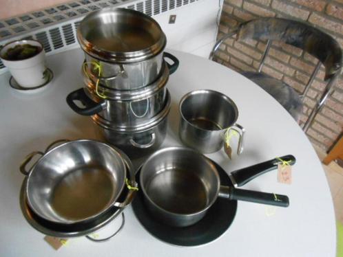 keukenpotten en pannen 8 stuks Alfra-Alessi dienschotel N°13, Huis en Inrichting, Keuken | Potten en Pannen, Gebruikt, Kookpan of Snelkookpan