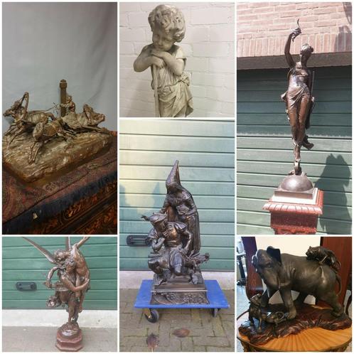 Gezocht antieke bronzen en of marmeren beelden, Antiek en Kunst, Antiek | Brons en Koper, Ophalen of Verzenden
