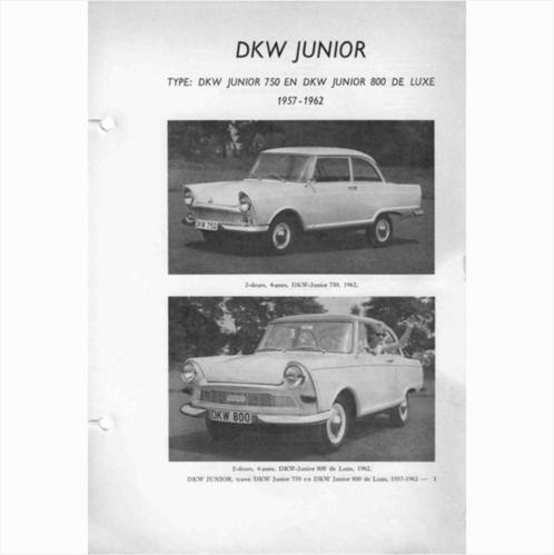 DKW Junior Vraagbaak losbladig 1957-1962 #1 Nederlands, Boeken, Auto's | Boeken, Gelezen, Ophalen of Verzenden