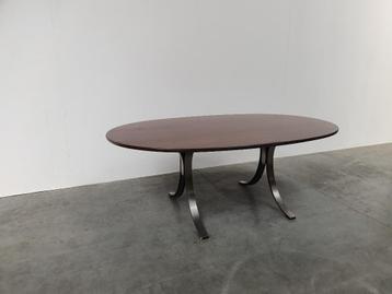 Borsani & Gerli vintage ovalen tafel bureau Tecno 1963
