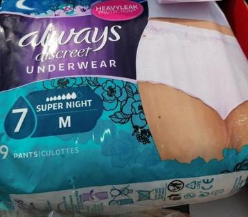 always discreet underwear(broekjes) maat M