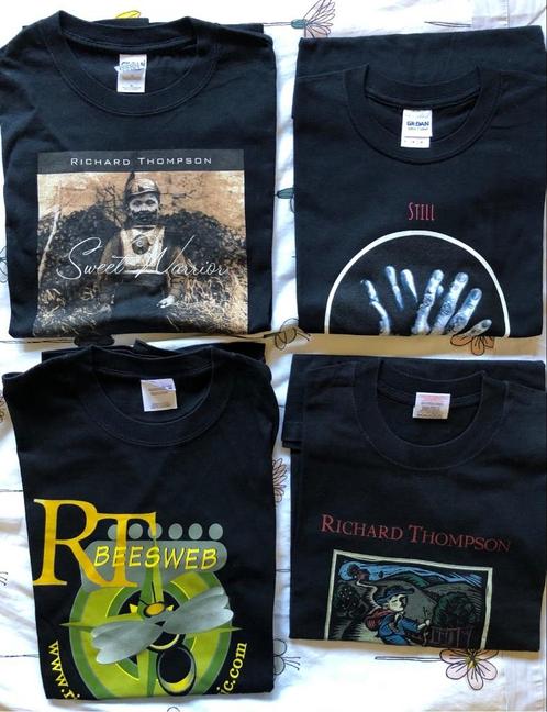 Richard Thompson t-shirts x 2, Vêtements | Hommes, T-shirts, Comme neuf, Taille 56/58 (XL), Noir, Enlèvement ou Envoi