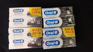 8 dentifrices Oral-B 3D white