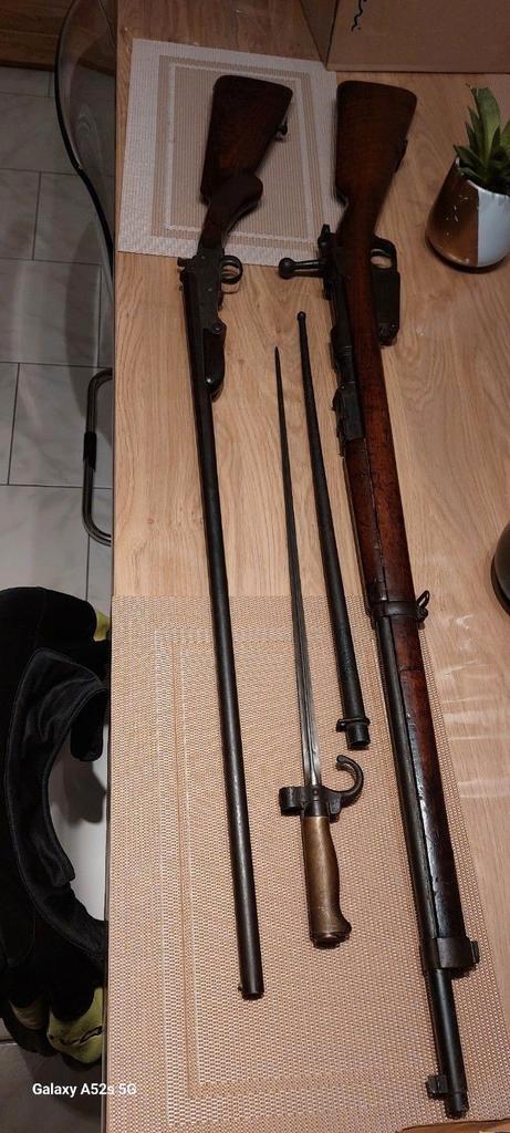 antiek vrijgesteld geweer gezocht onklaar voor 1880, Antiquités & Art, Antiquités | Outils & Instruments, Enlèvement ou Envoi