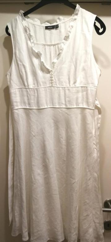 Witte linnen jurk - Mexx - maat 42-44