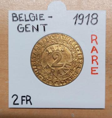 2 FR  1918     GENT    BELGIE       ZEER ZELDZAAM