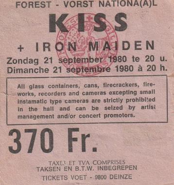 Kiss + Iron Maide FN 1980