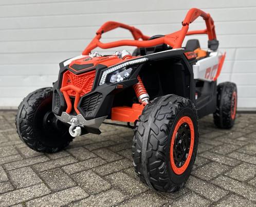 24V CAN-AM Maverick buggy 2 persoons, 4WD - leder - NIEUW, Enfants & Bébés, Jouets | Extérieur | Véhicules & Draisiennes, Neuf