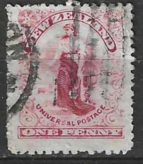 Nieuw Zeeland 1900/1909 - Yvert 94 - Landbouwter - 1 p. (ST), Postzegels en Munten, Postzegels | Oceanië, Gestempeld, Verzenden