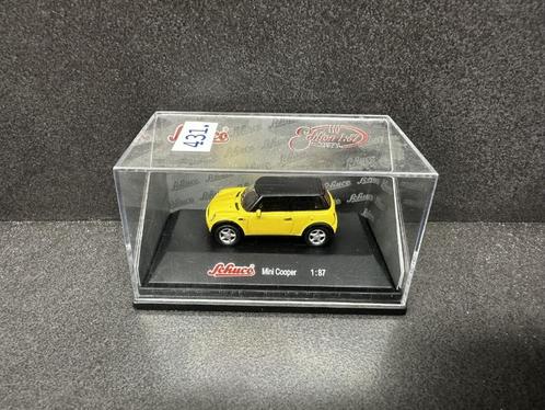 BMW Mini COOPER Yellow/Black 1/87 HO SCHUCO Neuve + Boite, Hobby & Loisirs créatifs, Voitures miniatures | 1:87, Neuf, Voiture