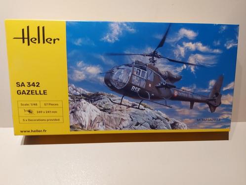 Heller (80486): Aerospatiale SA.342 Gazelle au 1/48, Hobby en Vrije tijd, Modelbouw | Vliegtuigen en Helikopters, Nieuw, Helikopter