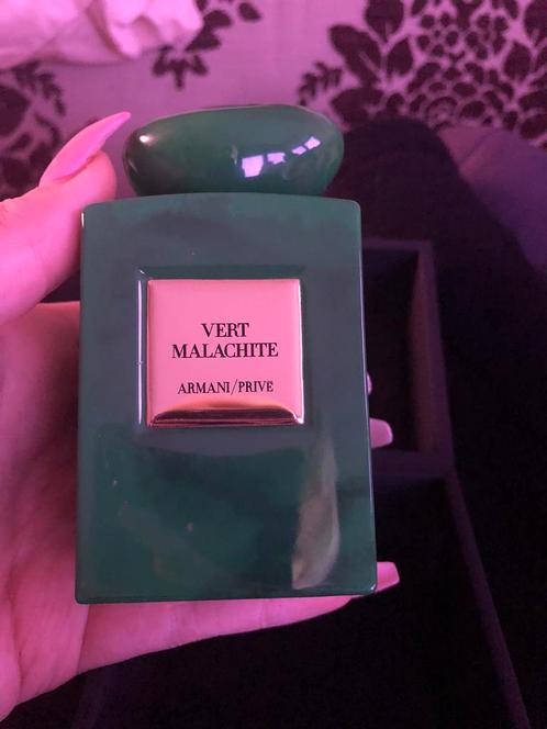 Parfum Armani Privé Vert Malachite niche 100ml amper gebr, Bijoux, Sacs & Beauté, Beauté | Parfums, Comme neuf, Envoi