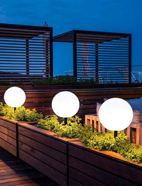 Ampoules solaires pour éclairage de jardin (6 pièces) - Nouv, Jardin & Terrasse, Éclairage extérieur, Neuf, Lampe au sol, Synthétique