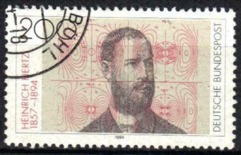 Duitsland Bundespost 1994 - Yvert 1542 - H. Hertz (ST), Timbres & Monnaies, Timbres | Europe | Allemagne, Affranchi, Envoi
