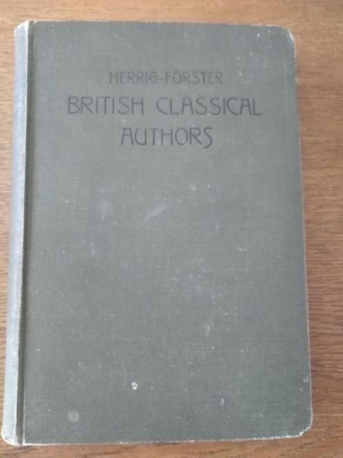 BRITISH CLASSICAL AUTHORS - Herrig/Förster, Antiquités & Art, Antiquités | Livres & Manuscrits, Enlèvement