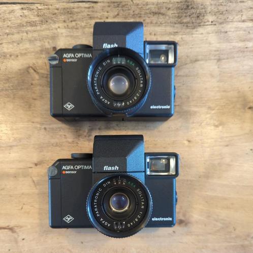 Agfa Optima Sensor Flash x2, 1x lens vuil, getest, 1x defect, TV, Hi-fi & Vidéo, Appareils photo analogiques, Ne fonctionne pas