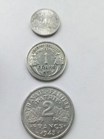 Monnaies France, 0.5f/1F/2F Alu 79 pièces