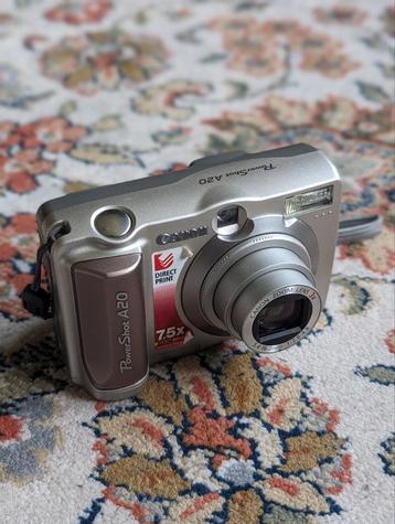 Canon PowerShot A20 - vintage digital camera - Made in Japan