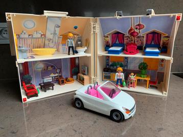 Playmobil - Maison de plats à emporter et voiture-