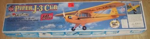 RC vliegtuig balsa bouwkit - Great Planes Piper J-3 Cub, Hobby en Vrije tijd, Modelbouw | Radiografisch | Vliegtuigen, Nieuw, Ophalen