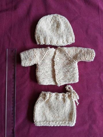 Ensemble de poupée en coton tricoté, neuf 