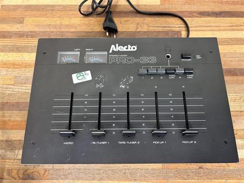 A2099. Alecto Stereo Mixer Pro-33, mooie mengpaneel, Muziek en Instrumenten, Mengpanelen, Gebruikt, Ophalen of Verzenden