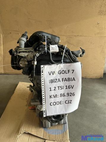 VW GOLF 7 IBIZA POLO FABIA 1.2 TSI 16V Motorblok motor CJZ