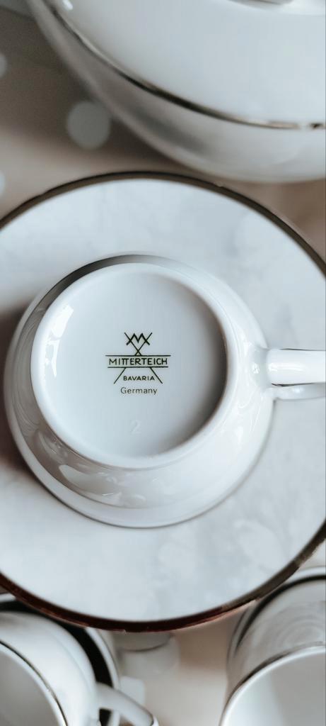 Bavaria Mitterteich koffie- & eetservies voor 12 personen, Collections, Porcelaine, Cristal & Couverts, Comme neuf, Enlèvement