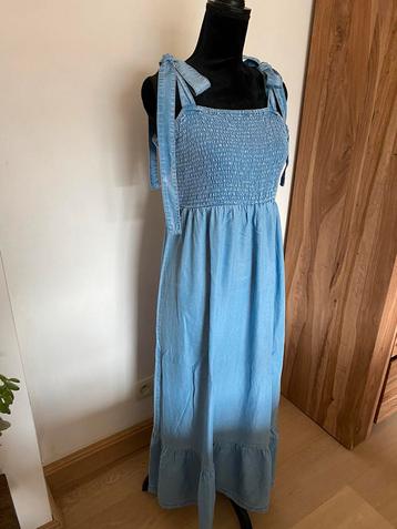 Maxi jurk met strikken H&M lyocell maat m