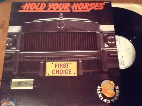 LP First Choice “Hold Your Horses 12” ”, CD & DVD, Vinyles | Dance & House, Utilisé, Disco, 12 pouces, Enlèvement ou Envoi