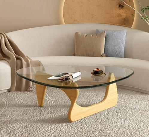 Table Basse Bois Massif Verre Trempé. NEUF EN PROMOTION !, Maison & Meubles, Tables | Tables de salon, Enlèvement ou Envoi