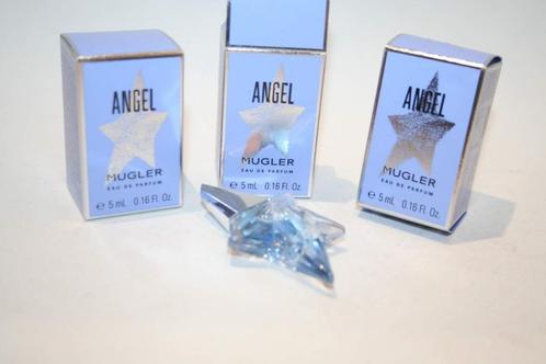 3 Miniatures Angel de Mugler 5 ml EDP embal.d'orig neuves, Collections, Parfums, Neuf, Enlèvement ou Envoi