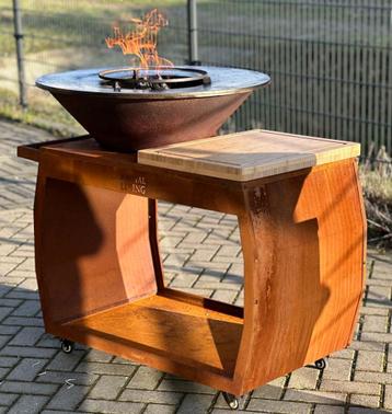 Barbecue Plancha Grill Big Jack Barbecue Acier Corten diamèt