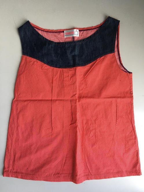 funni s/m, Kleding | Dames, T-shirts, Zo goed als nieuw, Maat 36 (S), Rood, Zonder mouw, Ophalen of Verzenden